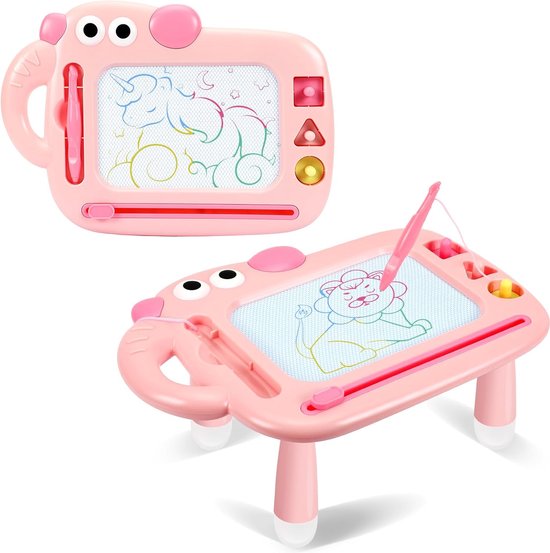 1 stuk magnetisch tekenbord voor kinderen, uitwisbaar tekenblok met één