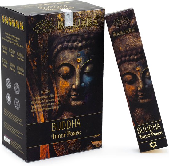 Banjara - Buddha Inner Peace - Encens - Bâtons parfumés - boîte de 12 pièces