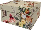 Dutch Design Brand - Dutch Design Storage Box - Boîte de rangement - Opbergbox - Boîte de rangement - Printemps - Fleurs - Vogels - Printemps