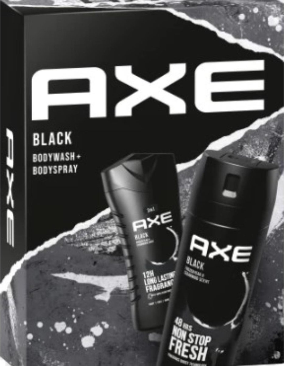 Goedkoopste Axe Black Geschenkset – Douchegel 250 ml & Deospray 150 ml