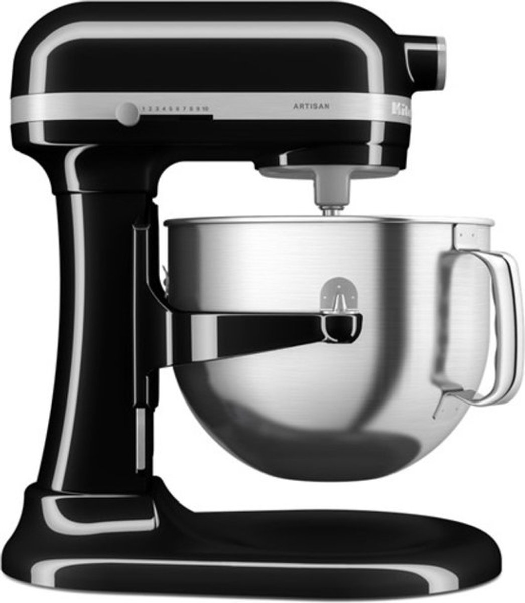 Bol.com KitchenAid Artisan 5KSM70SHXEOB - Staande mixer 375 W - 6.6L kom - Zwart aanbieding