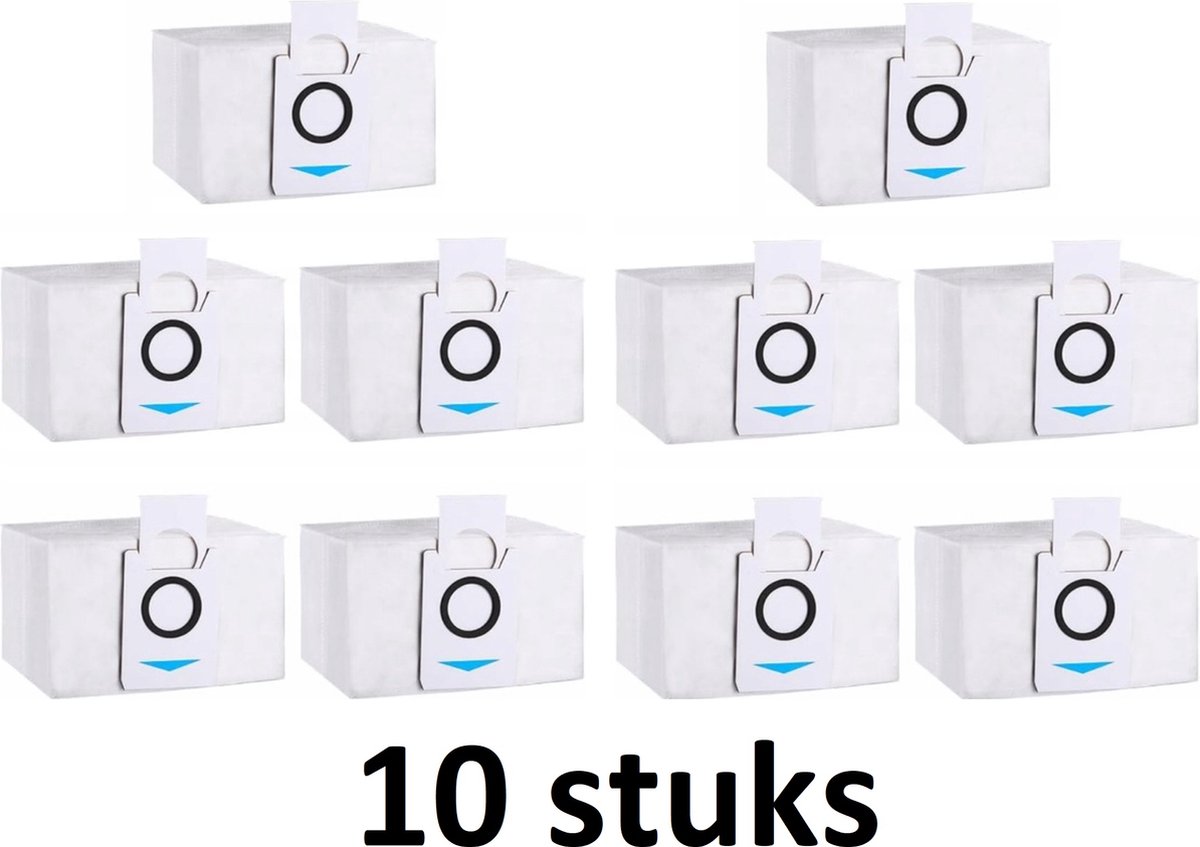 10 x stofzakken geschikt voor de Ecovacs Deebot X1 OMNI / T10 OMNI / X1 TURBO - Vuilafvoerzakken - Grote Capaciteit Stofzuigerzak - Hoogwaardige vervanging - Compatibel met model: Ecovacs: Deebot X1 OMNI T20 OMNI T10 OMNI X1 Turbo -10 stuks afvalzak