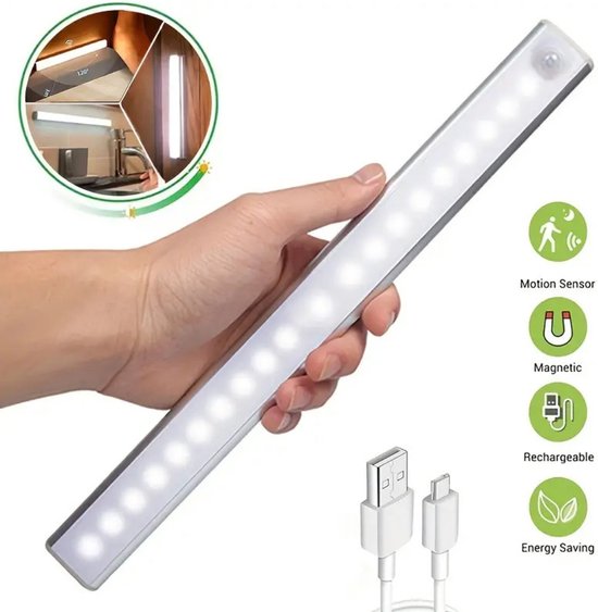Bovista Nachtlampje - Volwassenen - Kinderen - Slaapkamer - Baby - Nachtlamp - Leeslamp - Slaapkamer - Wit Licht - 30cm van Merkloos — afbeelding 3