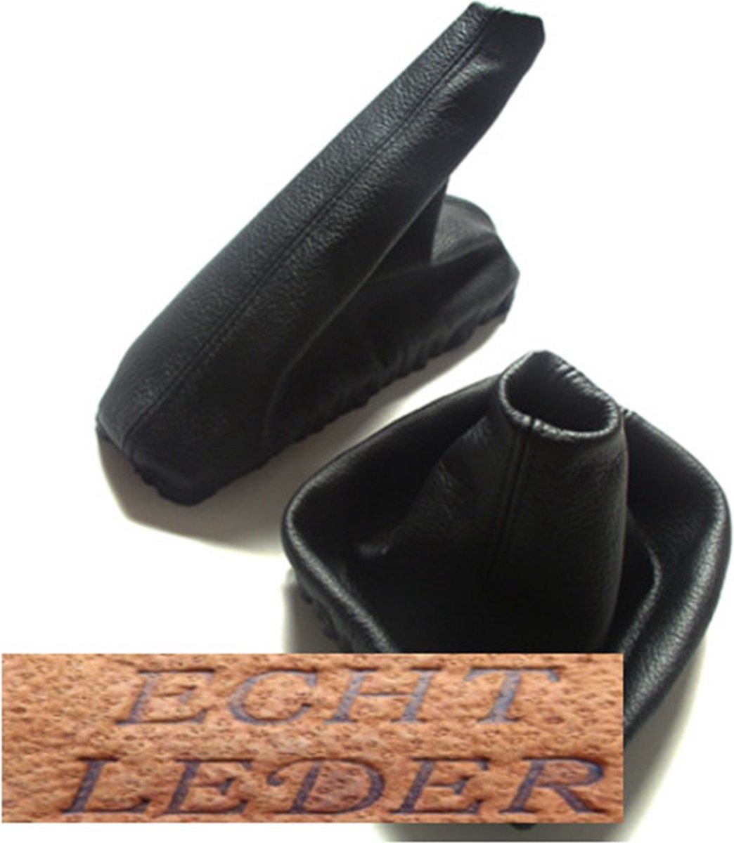 ECHT Leder pookhoes Geschikt voor BMW E46 1998-2005 Inclusief Handremhoes voor bmw pook