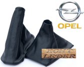 Couvercle de levier de vitesse en cuir véritable avec couvercle de frein à main, adapté à Opel Astra H Bj 2004 – 2010