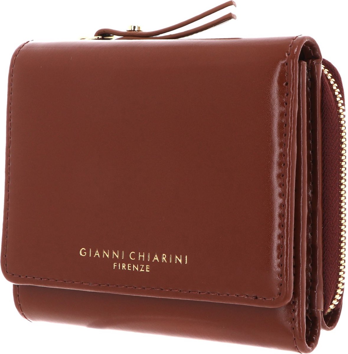 GIANNI CHIARINI Leren Portemonnee Luxor Wallet Tabacco Bruine
