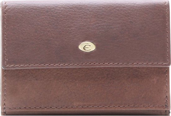 Esquire Cuir Porte-monnaie Chicago Wallet Brown Marron foncé