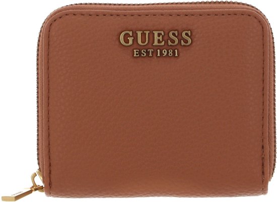 GUESS Porte-monnaie Laryn SLG Small Zip Around Wallet Cognac Brun
