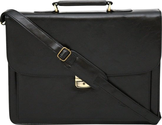 Sac Porte-documents En Cuir PU Vintage Pour Homme, 40x30x10 Cm, Couleur Marron, Neuf Avec étiquettes - Idéal Ordinateur Portable Et Affaires