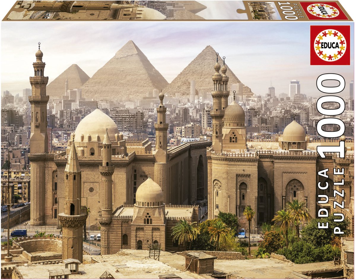 puzzel Cairo Egypte 1000 stukjes - legpuzzel volwassenen. de Educa, édition Multicolore – boîte