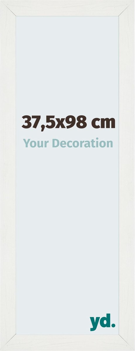 Your Decoration - Fotolijst 37,5x98 cm - MDF - Wit Geveegd - Mura