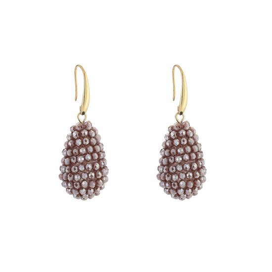 Perles Boucles d'oreilles Perles Drops - Chameau - Crystal - Cadeau - Fête - Vacances