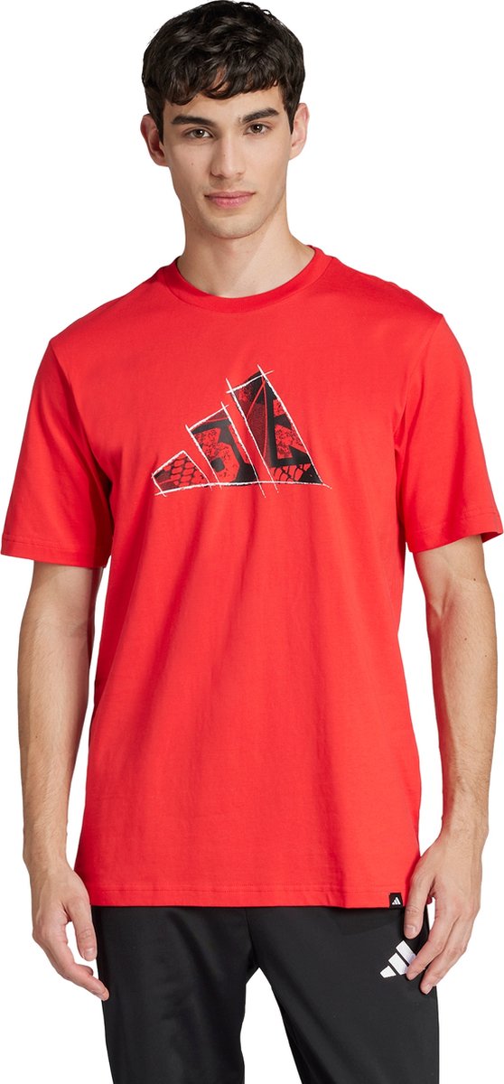 adidas Sportswear Logo Graphic T-shirt Heren Rood