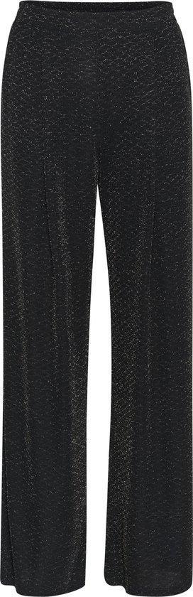 Kaffe KAellie Dames Broek -Black Glitter Jersey