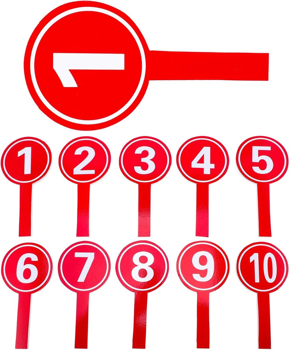 Handige Draagbare Scorebord Set voor Competitie en Evenementen met 10 Scorebord Paddles