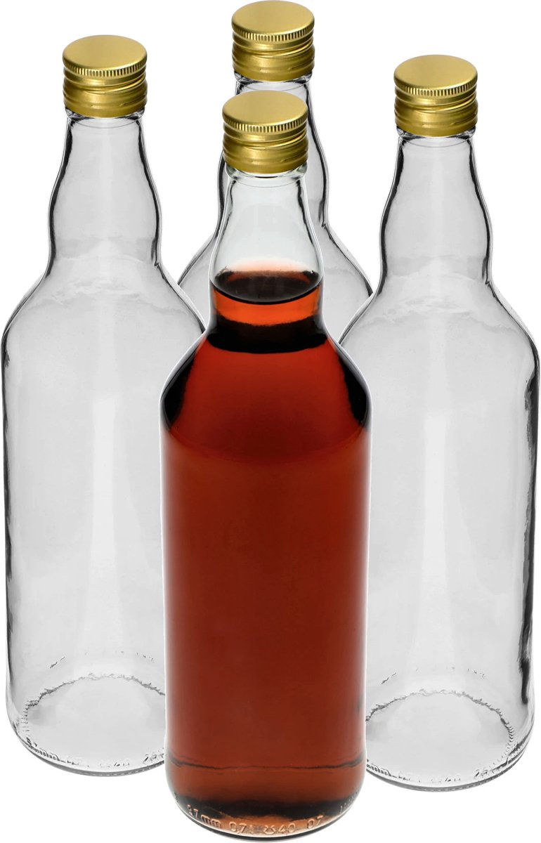 Flesje Monopoly 700 ml 4 stuks - likeurflesje - sapflesje