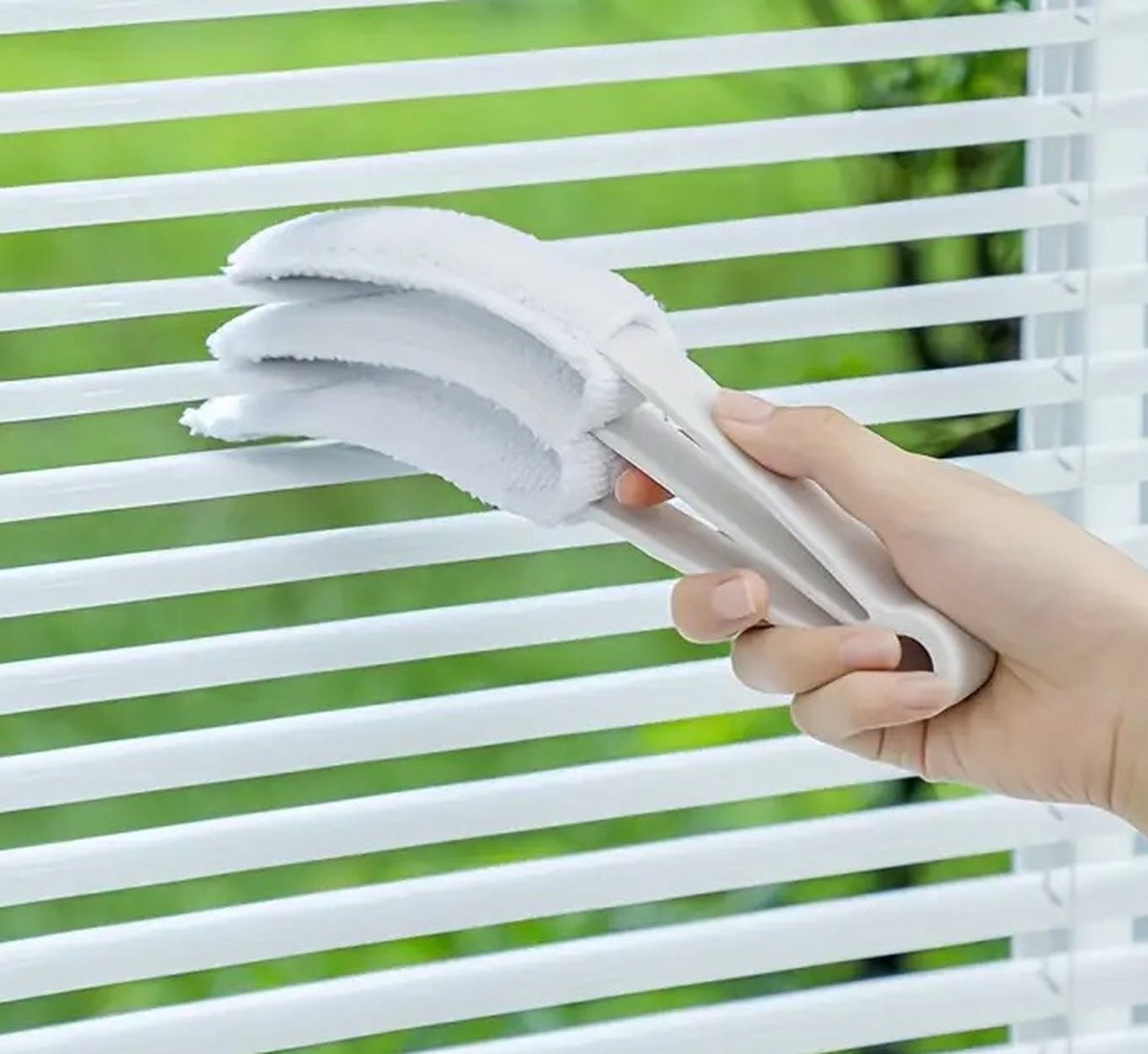 Goedkoopste Jaloezie reiniger I Jaloezie Stoffer I Plumeau I Lamellen Borstel I Jaloezie Borstel I Lamellen Schoonmaak I Wit