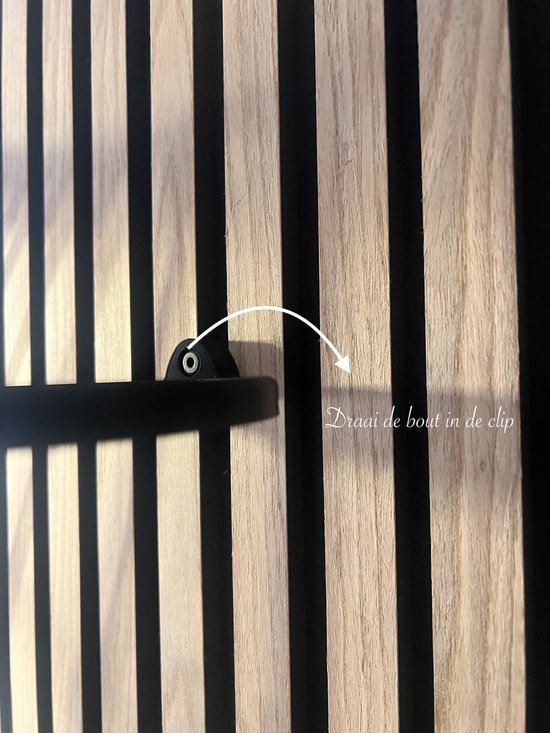 Rond Plateau voor akoestisch wandpaneel -Akupanel - akoestische panelen - Akoestisch paneel - 1 stuk - Boren niet nodig - 10 tot 15 mm ruimte tussen de latten - Diameter 14cm