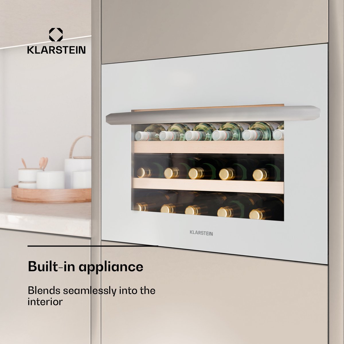 Klarstein Vinsider 24 Built-In Uno Wijnkast - 24 Flessen - afbeelding 3