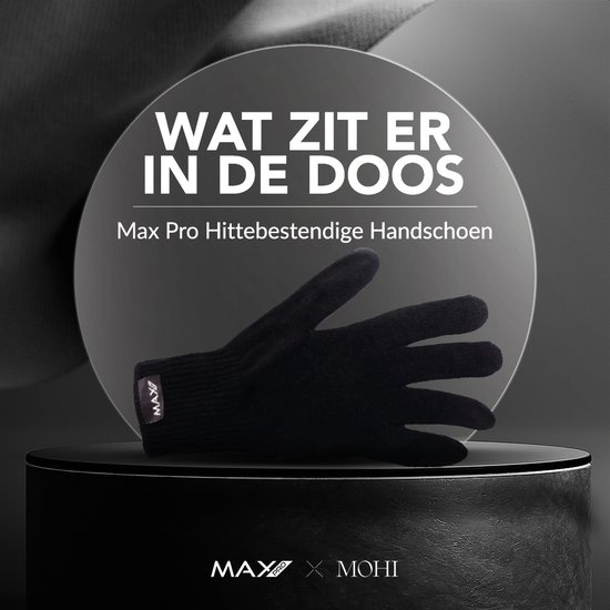 Max Pro - Hittebestendige Handschoen - handschoen - krultang - Zwart