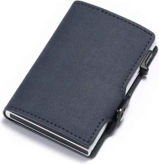 STILORD 'Giannis' Mini RFID Portemonne Voor Herren Leer Kaarthouder Met Nfc Bescherming Small Wallet Geldtasje Ec Kaartvakken Echt Leer Kleur Middel Bruin 670686802