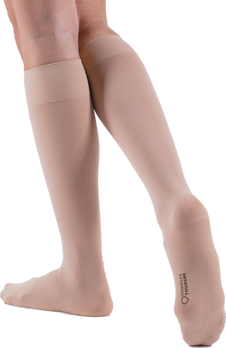 Goedkoopste Thuasne Venoflex Kokoon Absolu - Steunkousen Vrouwen - Compressiekousen - Klasse 2 - Beige - Lengte Normaal-Maat 5