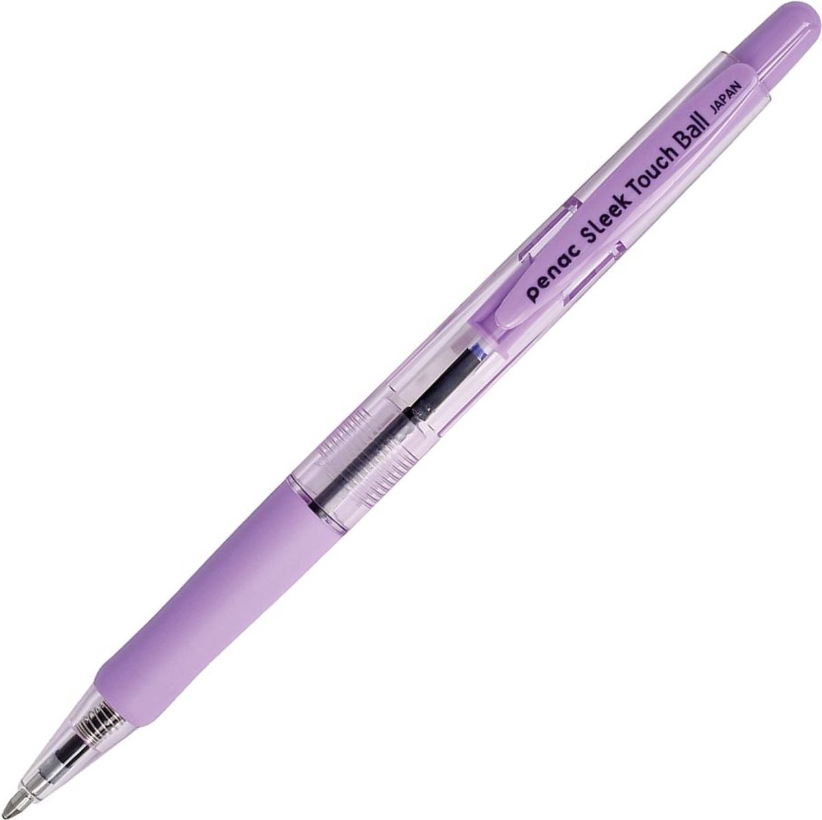 Penac Balpen - Sleek Touch - 12 pack - Pastel Violet - 1.0mm - Blauw inkt