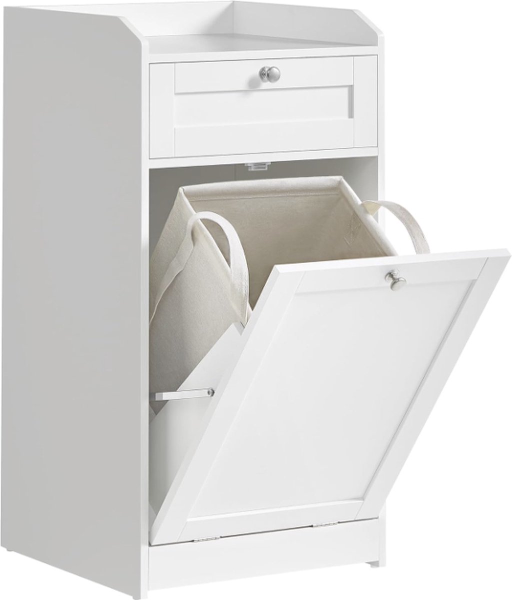 MIRA Home - Badkamerkast - Kast - Hout - Wit - 40x40x80,2