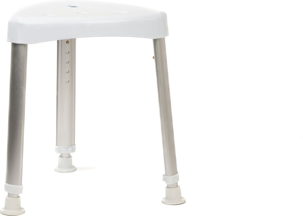 Homecare Innovation® Driehoekige Douchekruk – In Hoogte Verstelbaar – Wit