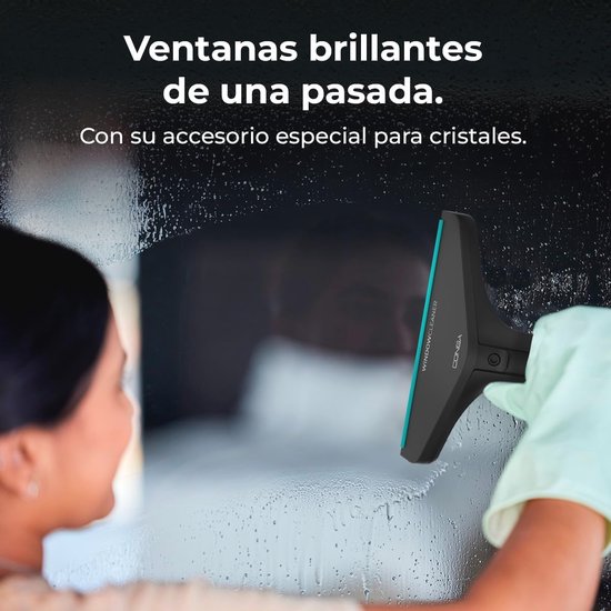 Nettoyeur de tapis 3 en 1 avec câble - 600 W, 14 kPa, nettoyage en profondeur, 2 Réservoirs d'eau et accessoires de fenêtre