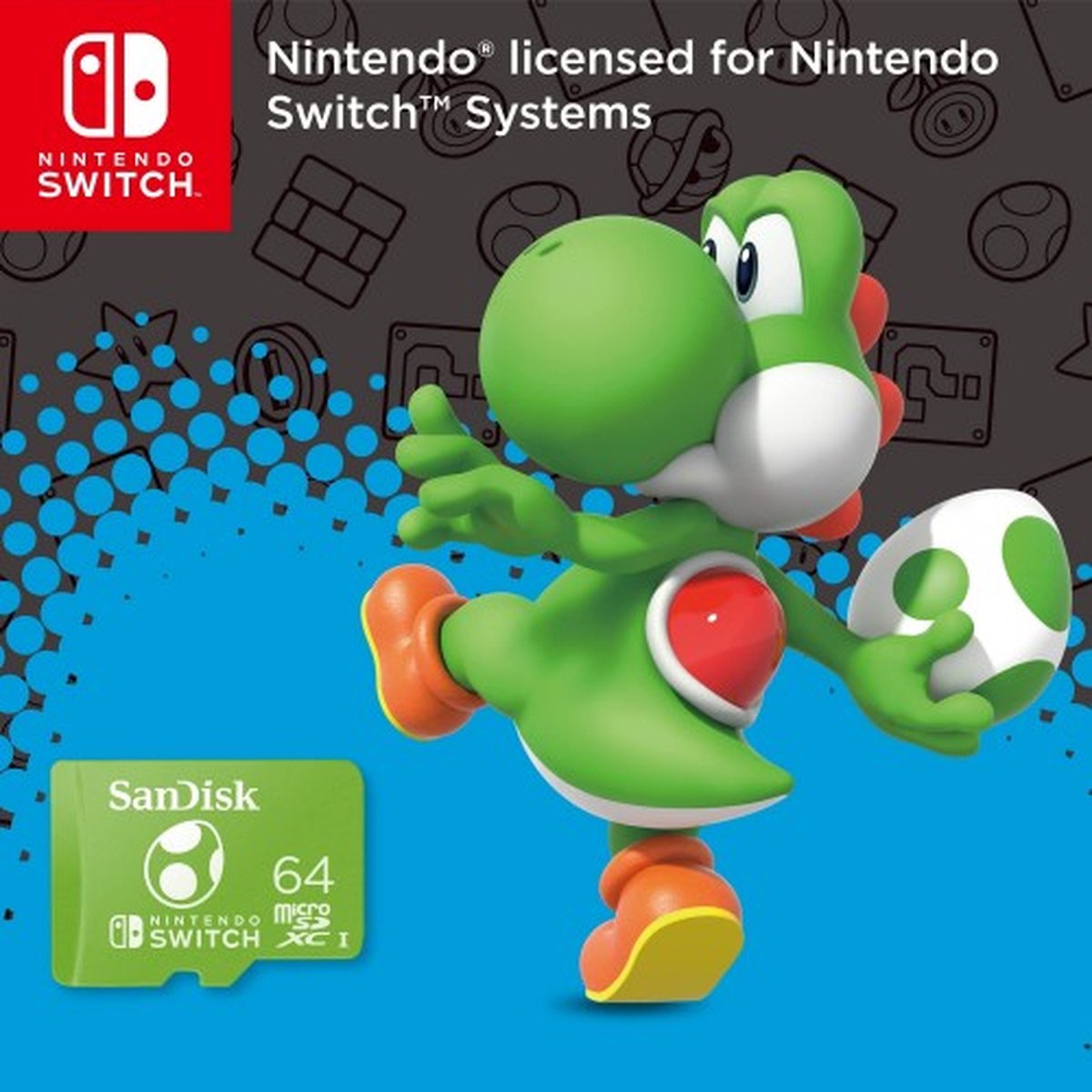 SanDisk MicroSDXC Extreme Gaming 64GB Yoshi (Nintendo licensed)