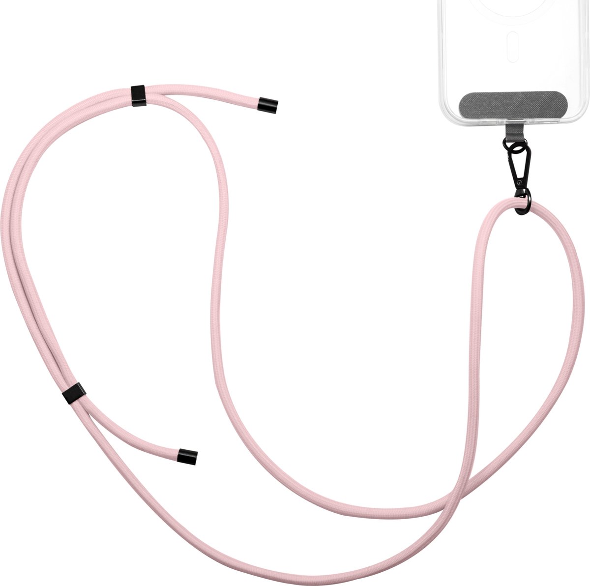 Musthavz Universeel verstelbaar telefoonkoord - Telefoonketting Universeel - Roze