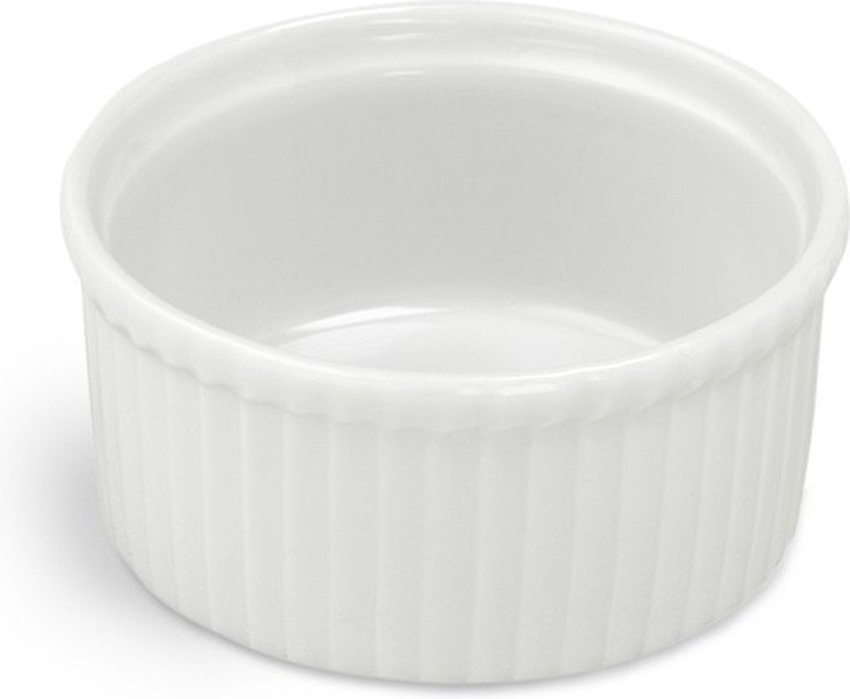 Apilco Culinair CADEAU tip RAMEKIN Ø9.0CM 16.0CL Wit Porselein Vintage Set a 6 stuks