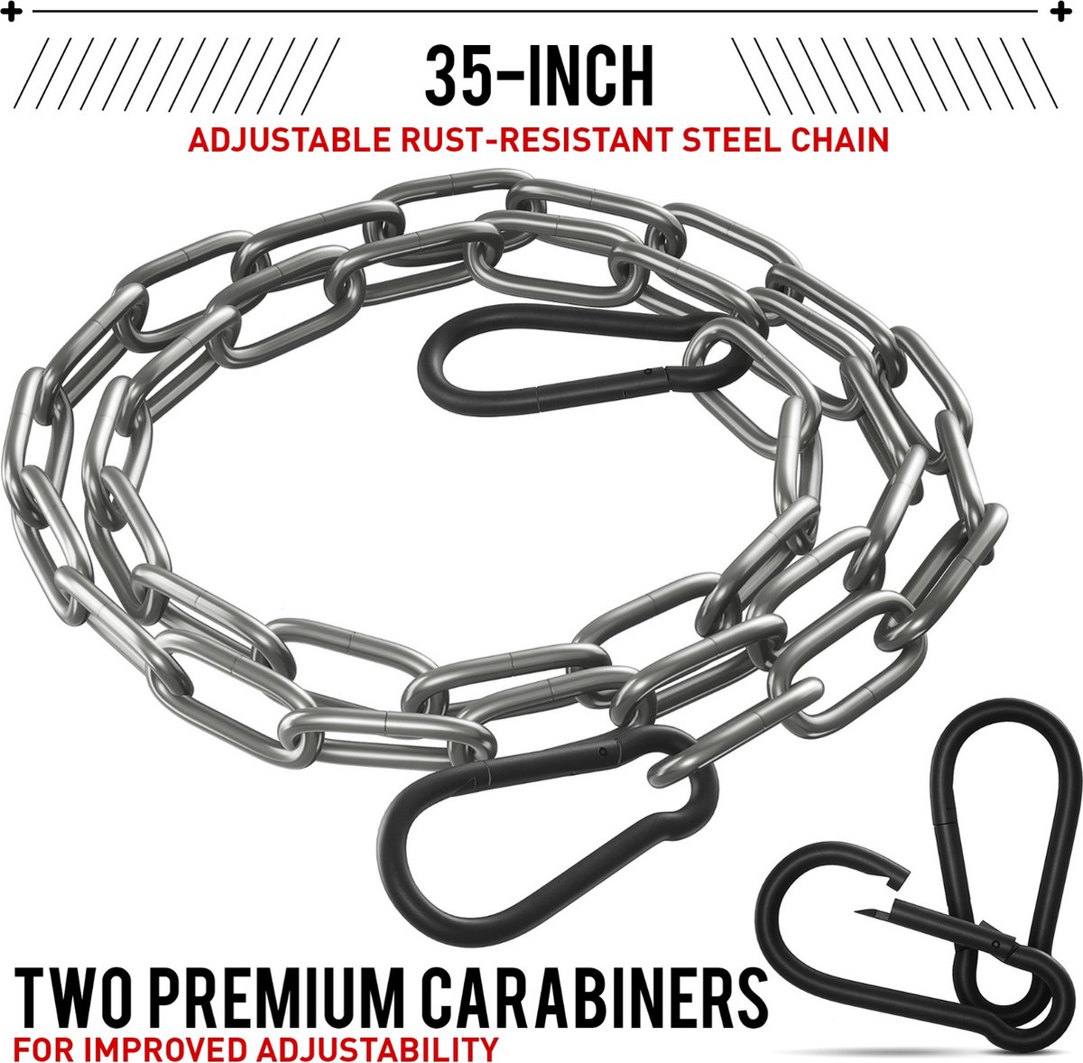 JAG GEARS Nektrainer Nektraining - Nektrainer 7 mm neopreen gevoerd met 110 cm lange verstelbare stalen ketting voor gym, racen, boksen, nektrainingsharnas om de spierkracht te verbeteren - Bruin — afbeelding 3