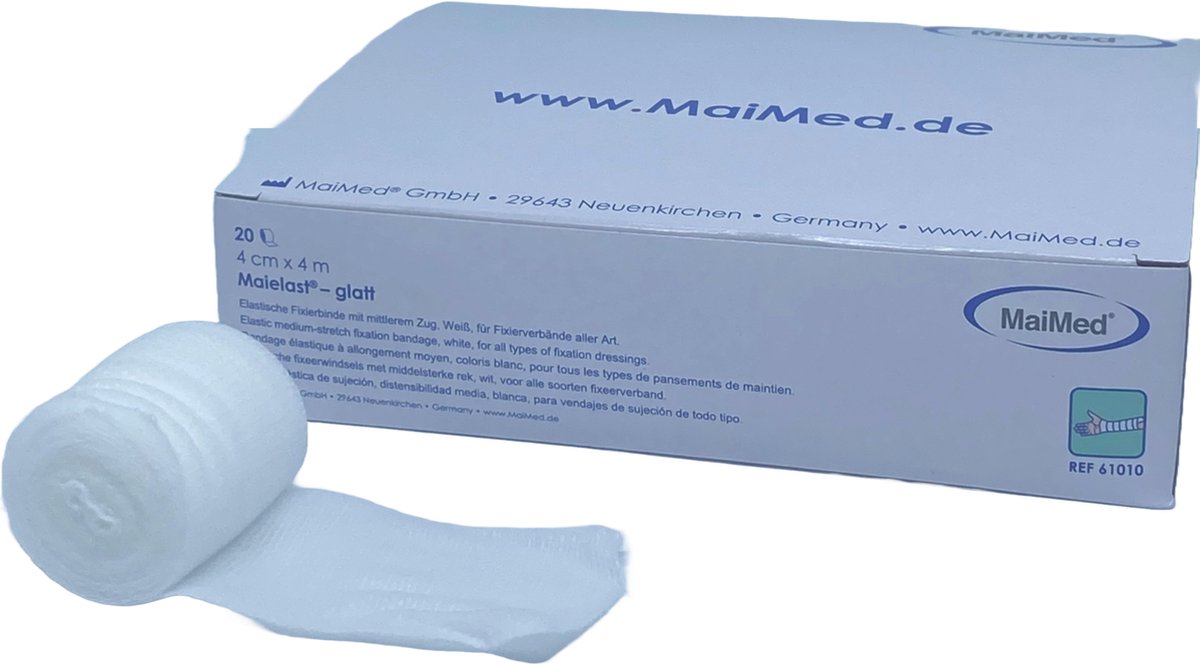 Goedkoopste Maielast-glatt 4cm x 4m fixatie bandage - gaasverband