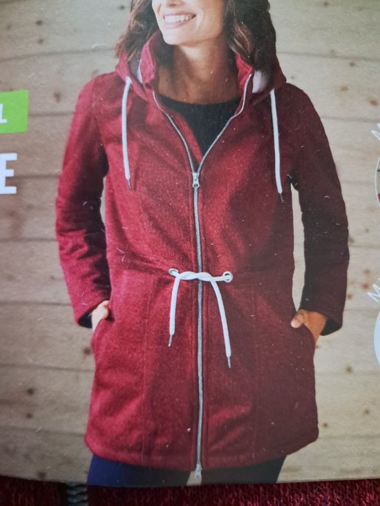 Esmara Cardigan Polaire Femme Tricoté Taille L 44/46 Rouge