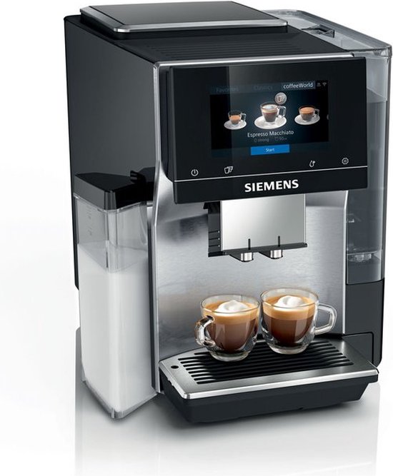 Siemens EQ700 TQ713R03 - Volautomatische espressomachine - Zwart/RVS