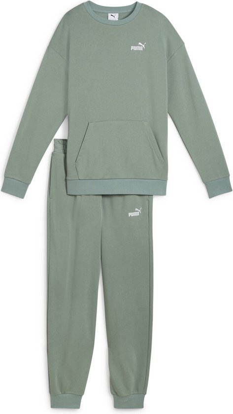 PUMA Relaxed Sweat Suit TR cl Dames trainingspak - Green Moon