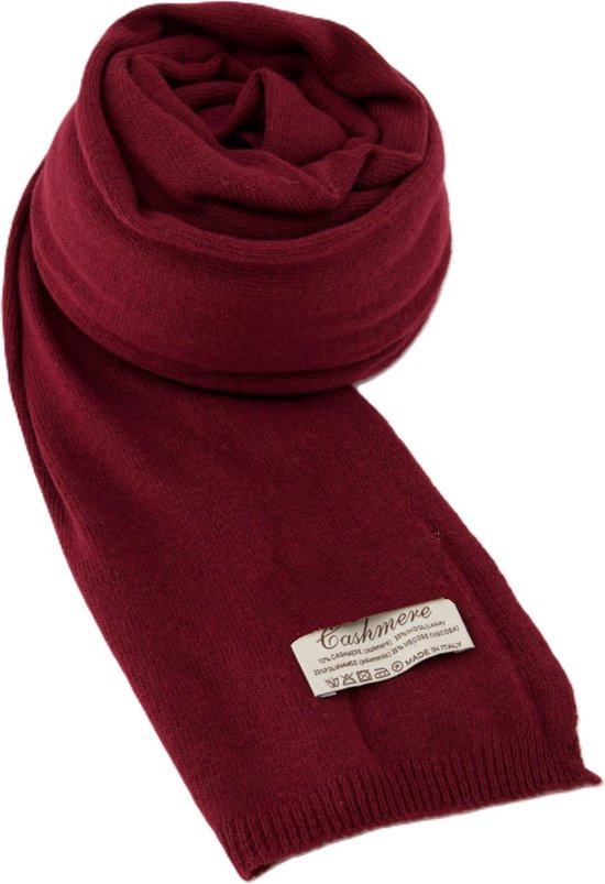 Cachemire-Rouge Bordeaux-Écharpe Femme-Écharpe Homme-200*70 cm-Made In Italy-Écharpe Femme Hiver-Écharpe Homme Hiver- Foulards