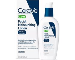 CeraVe PM Gezichtsverzorging – Hydraterende Nachtcrème