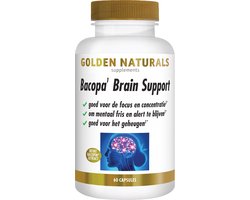 Golden Naturals Bacopa Brain Support (60 veganistische capsules)