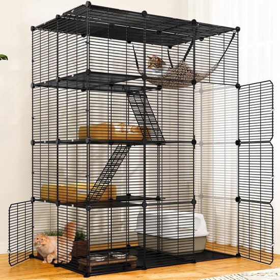 Kattenkooi, buiten/binnen box, buiten kattenbehuizing balkon