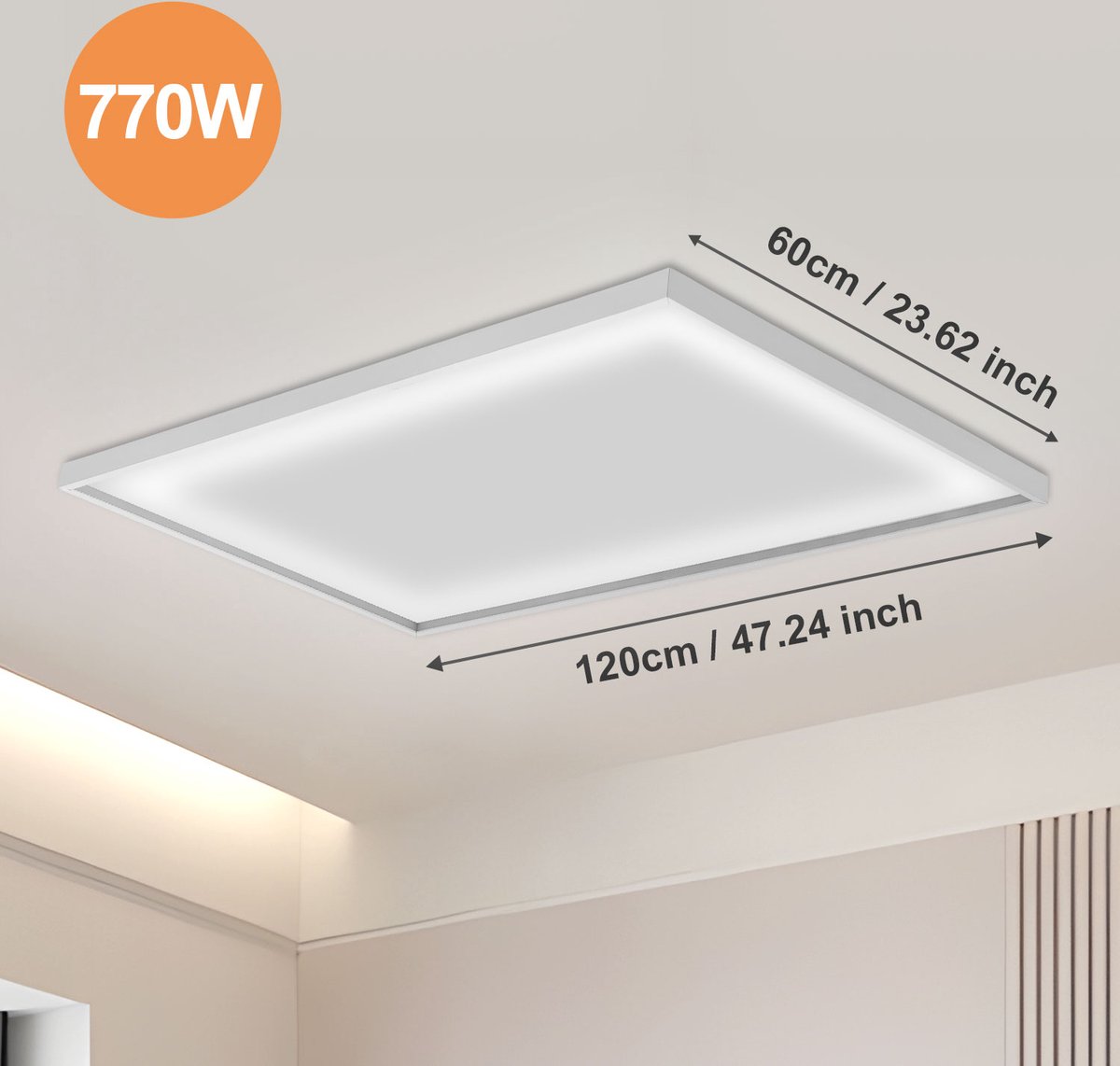 Comfortscreen 400W infrarood verwarming paneel 60 x 60 cm