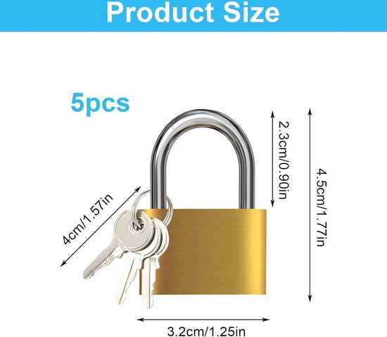 Master Lock Kleine hangsloten [Sleutels] [Met zelfde sleutel