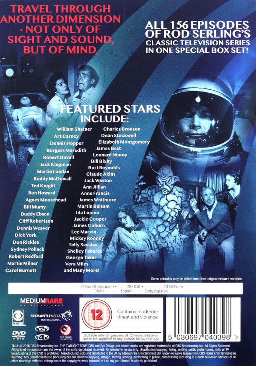 The Twilight Zone Complete Collection - DVD box set - 5 seizoenen