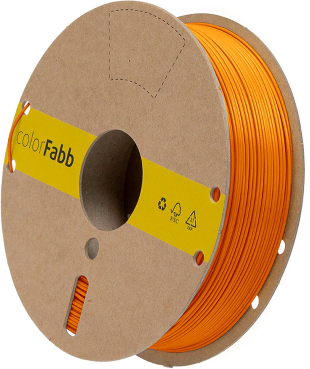 colorFabb PLA-PHA Nederlands Oranje 3D-printerfilament - 1,75 mm - 2200 g - 100% biobased materiaal - Minder broos dan PLA - Verkrijgbaar in meerdere kleuren