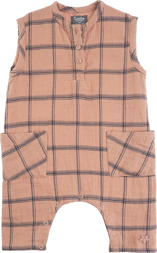 Tocoto Vintage CHECKERED ROMPER taille 6 mois