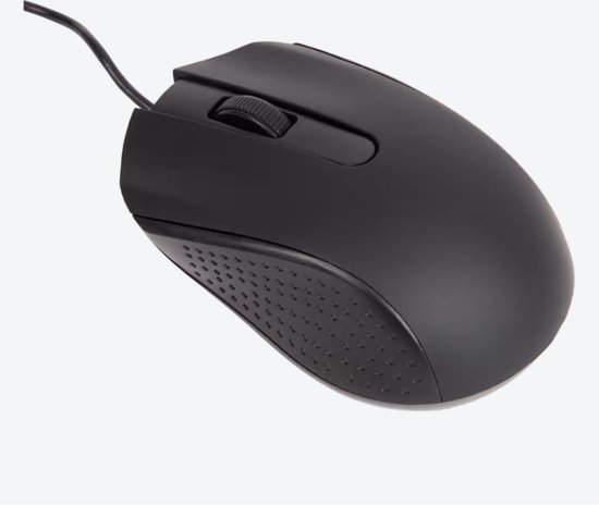 Souris Prologic - Zwart - Optique - Câble USB 1,25 mètre