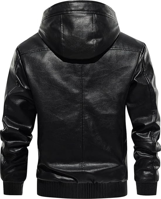 Motorfiets Bomber Jacket met een afneembare capuchon