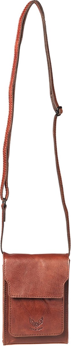 Rise of Rosa Telefoontasje / Crossbodytas Dames - Leer - Brenton - Licht Bruin